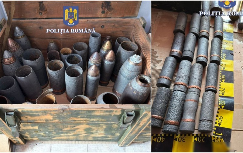 Un român ținea în casă peste 320 de obuze, mortiere de infanterie și alte muniții. Bărbatul din Lugoj s-a ales cu dosar penal