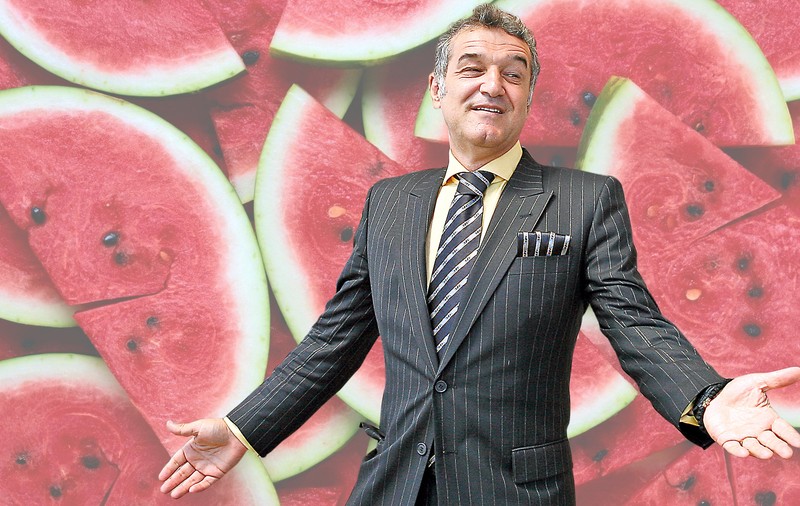 Gigi Becali investește în pepeni! "Îi dau de pomană în toată comuna! Fac pomenire pentru tata"