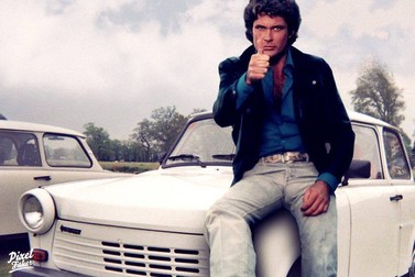 ”The Hoff” a pozat de mai multe ori de-a lungul timpului cu mașini Trabant