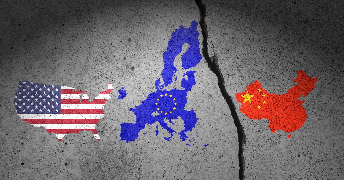 China, Uniunea Europeană și Statele Unite ale Americii război comercial. foto shutterstock