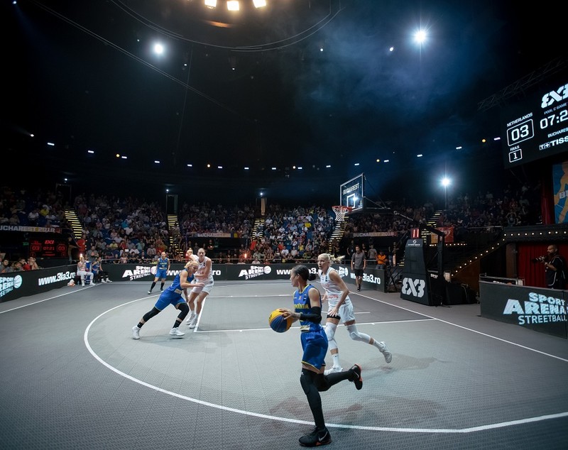 Campionatul European de baschet 3x3, în România. Treofeele, la sârbi și la franțuzoaice. Tricolorele, învinse în sferturile de la Circul Metropolitan București / FOTO