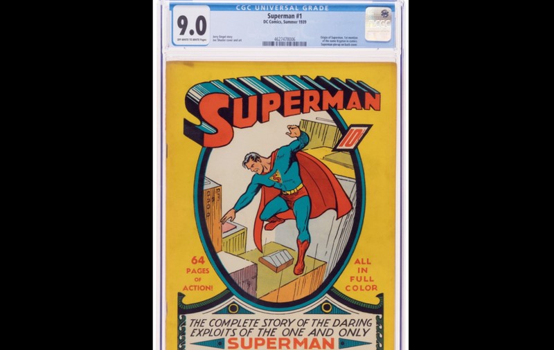Superman-ul găsit de trei frați în podul casei valora, de fapt, milioane de dolari