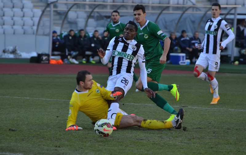 U Cluj - FC Botoșani 0-0. Ceppelini a ratat un penalty acordat eronat