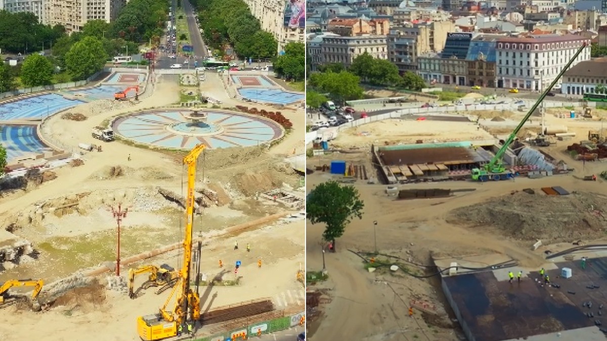 Lucrările de reabilitare a Planșeului Unirii din București