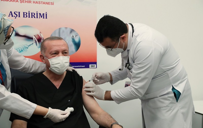 VIDEO | Președintele Turciei, Recep Erdogan, s-a vaccinat împotriva COVID-19
