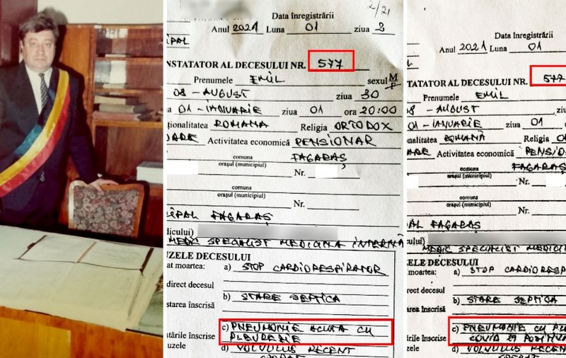 Bărbat cu două certificate de deces: unul fără și altul cu COVID. Ce acuză familia și ce explicații are spitalul din Făgăraș