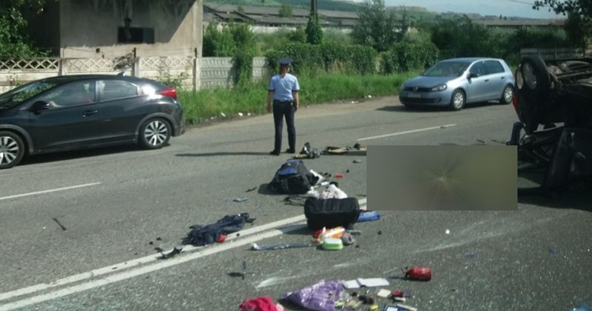 Accident în localitatea Peștiș din Hunedoara.. Un bărbat a murit și alte cinci persoane au fost rănite