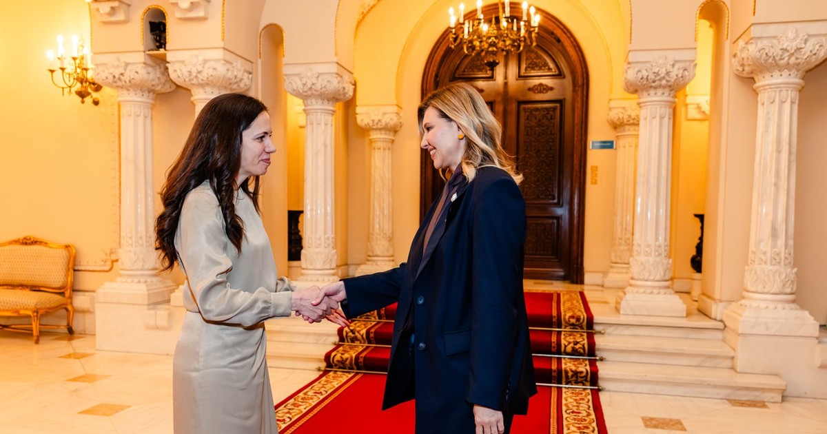 Mirabela Grădinaru a primit-o pe Olena Zelenska la Cotroceni,. Foto Administrația Prezidențială