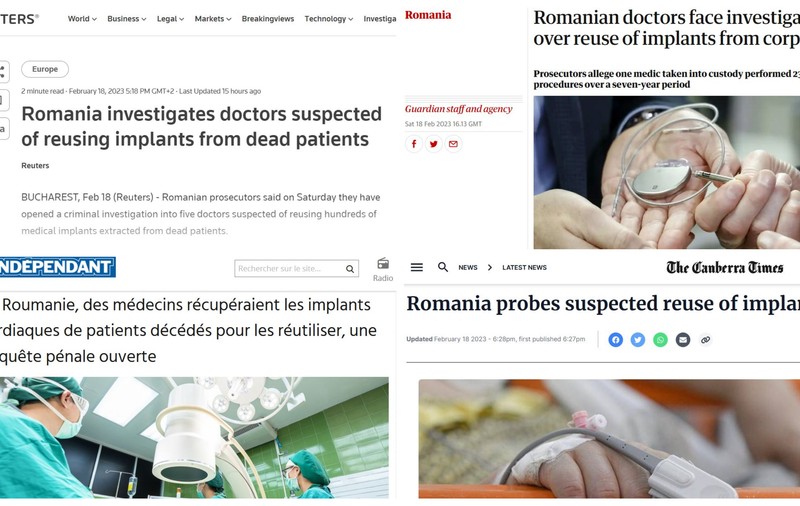 Cazul stimulatoarelor cardiace de la pacienți decedați a ajuns în presa internațională. Din Mexic, până în Australia