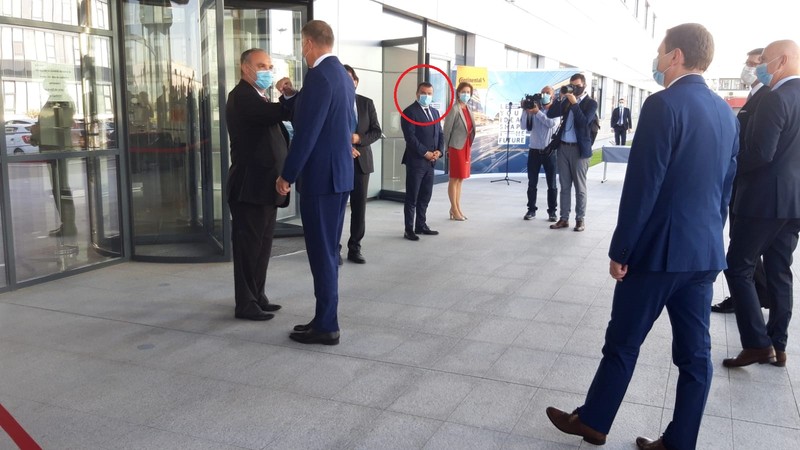 Călin Dobra a fost prezent la aniversarea Continental, unde a venit și președintele Klaus Iohannis. Foto: Tion.ro