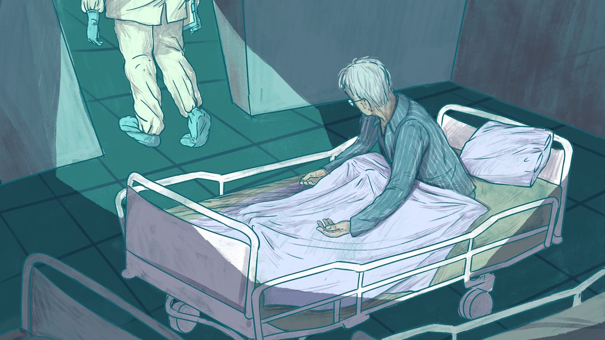 Mai mulți pacienți cu Covid s-au sinucis în spitalele din România. Ilustrație de Roma Gavrilă