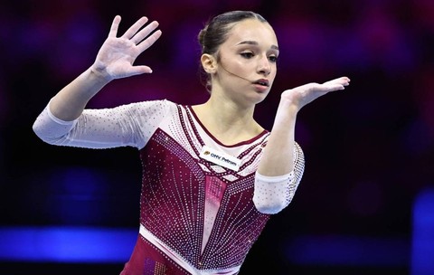 Alexia Blănaru, în timpul calificărilor la Campionatele Mondiale din 2026 de la Rotterdam, 18 octombrie 2026