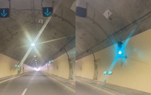 Teste de siguranță și telecomunicații pe Autostrada Sibiu-Pitești. Sursă foto: Colaj foto/ Facebook Ionel Scrioșteanu.