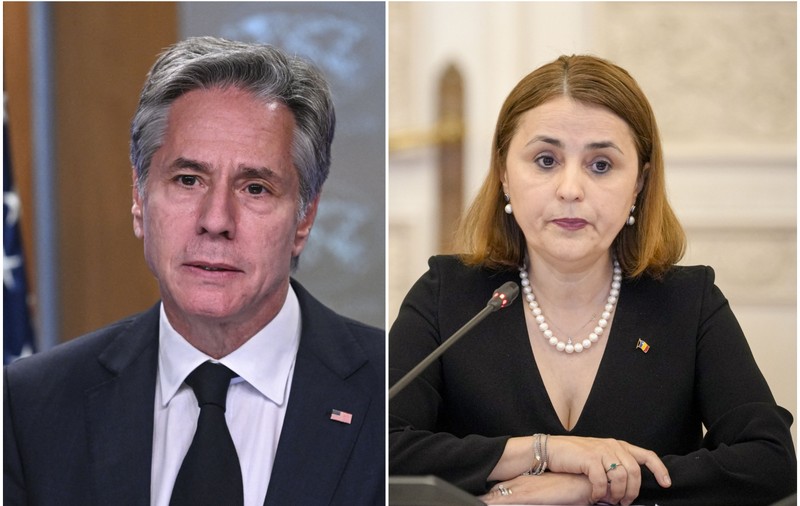 Antony Blinken și ministrul român de externe, Luminița Odobescu, condamnă, într-o discuție telefonică, atacul Rusiei asupra portului Reni