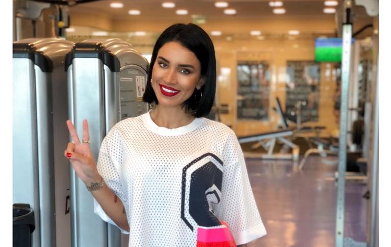 Adelina Pestrițu este dependentă de sport. „Chiar și cu make-up pe față”