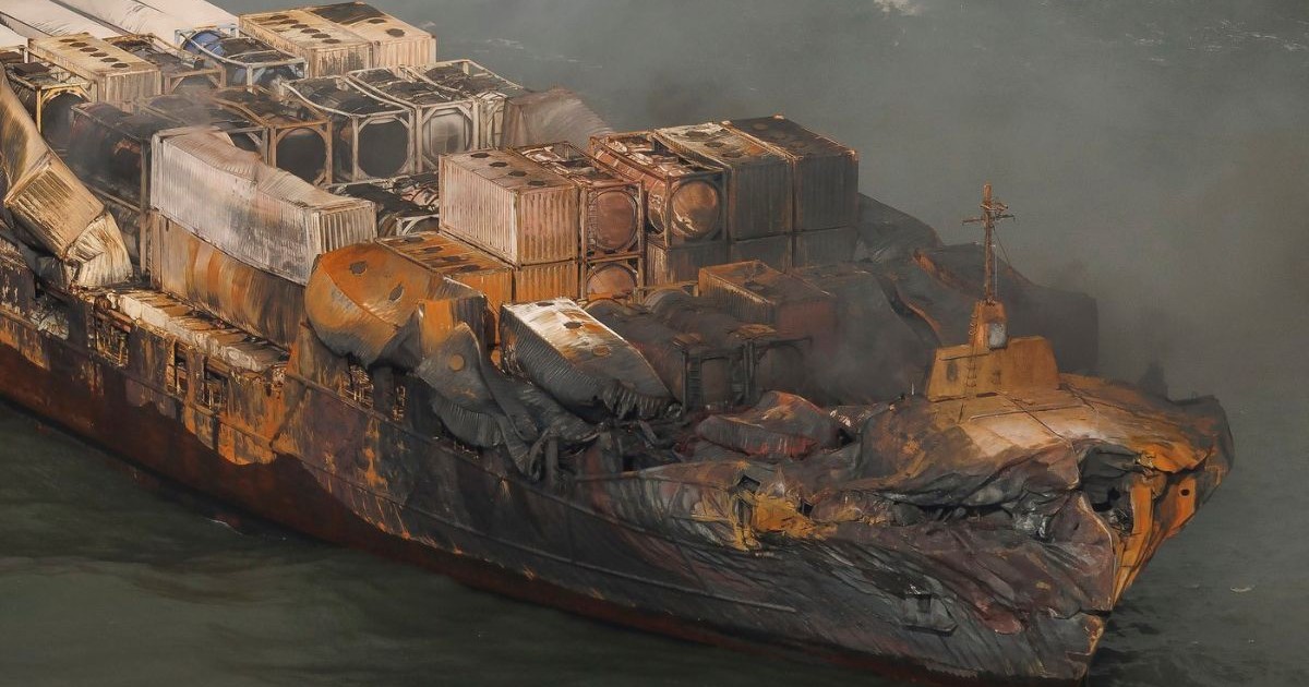 coliziune nava de marfă petrolier Marea Nordului, 11 martie 2025