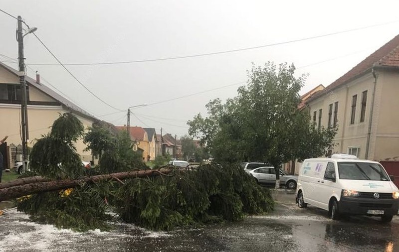 UPDATE: Inundațiile și furtunile au făcut ravagii în șase județe din țară. Zeci de oameni, pe drumuri în urma vijeliei