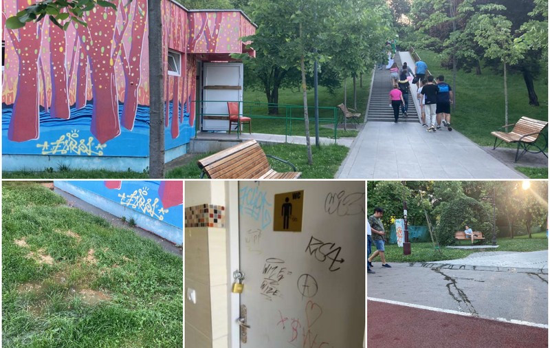 DSP București: amenzi pentru toaletele neîngrijite din parcurile sectorului 3