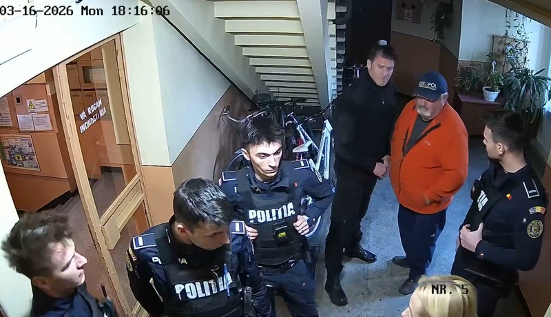 Polițiștii chemați în ziua incidentului. Foto: Captură video