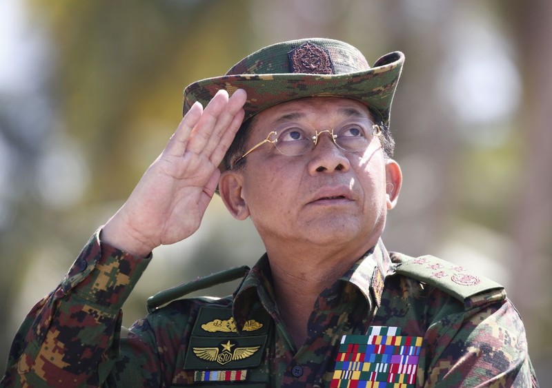 Generalul Min Aung Hlaing, cel mai puternic om din Myanmar FOTO: EPA