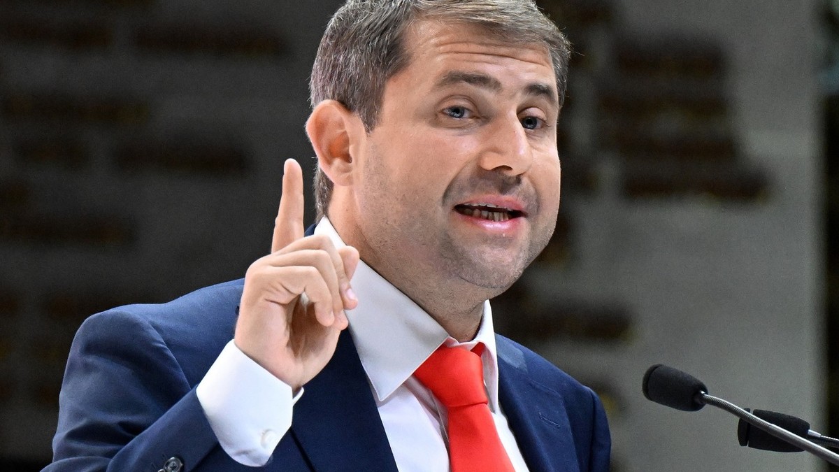 Ilan Șor în timpul unui congres organizat de alianța sa politică la Moscova Foto: Profimedia