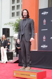 14 May 2019 - Hollywood, California - Keanu Reeves. Keanu Reeves Places His Hand Prints In Cement At TCL Chinese Theatre IMAX Forecourt. Photo Credit: PMA/AdMedia