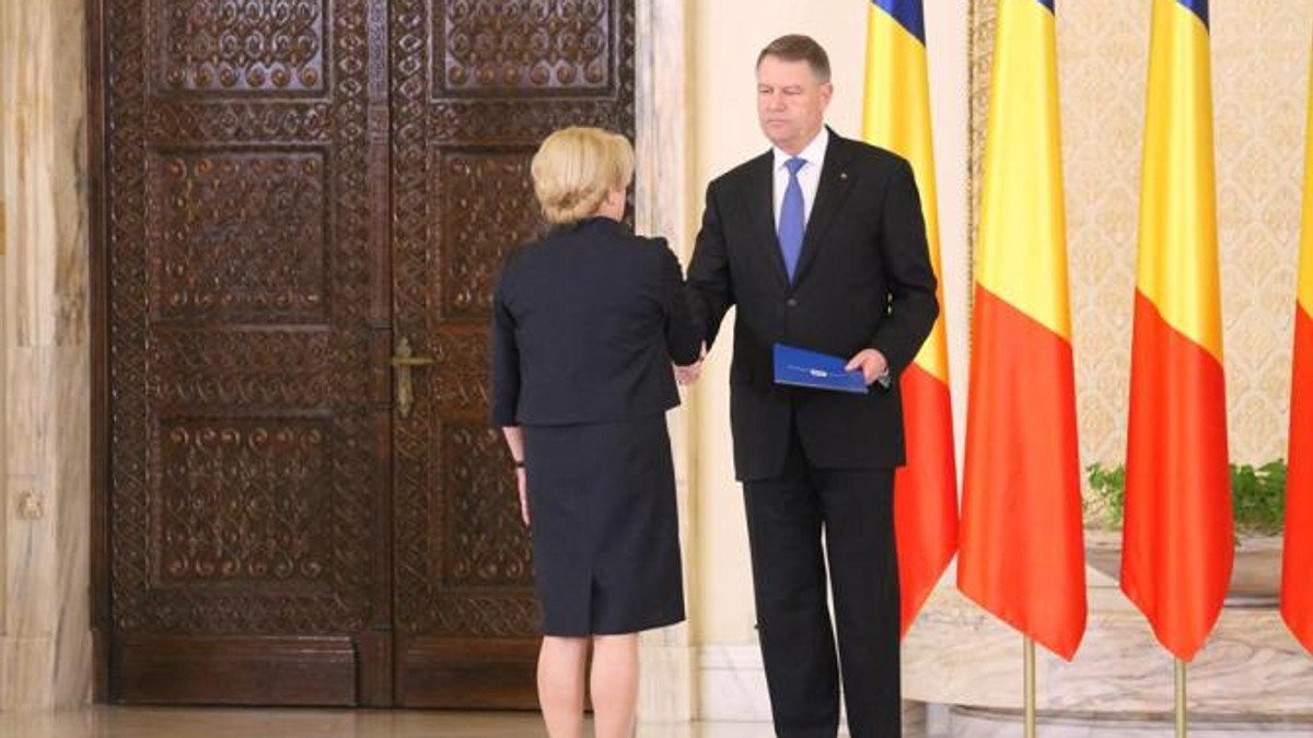 Klaus Iohannis si Viorica Dancila