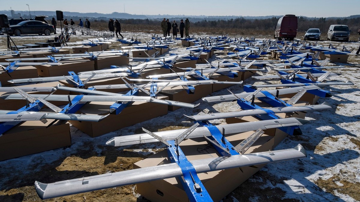 Drone interceptoare ​​Besomar 3210, fabricate în Ucraina Foto: Profimedia
