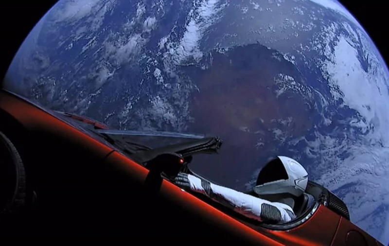 elon musk tesla roadster