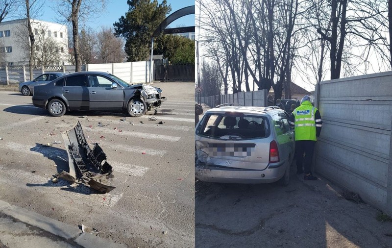 Doi militari au fost răniți într-un accident la Bârlad. Au fost loviți de o mașină pe trecerea de pietoni