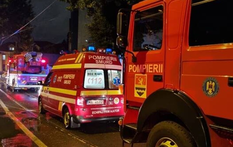 Incendiu la Spitalul de Copii din Timișoara. 42 de minori și 41 de părinți, evacuați în toiul nopții