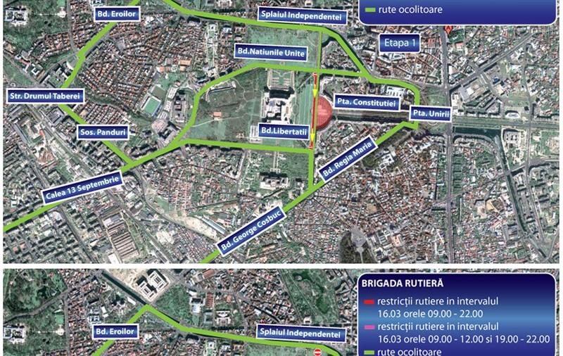 Mitingul de astăzi dă traficul din Bucureşti peste cap. Află aici restricţiile!