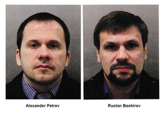Suspecții identificați sub numele Aleksandr Petrov şi Ruslan Boşirov FOTO: Hepta