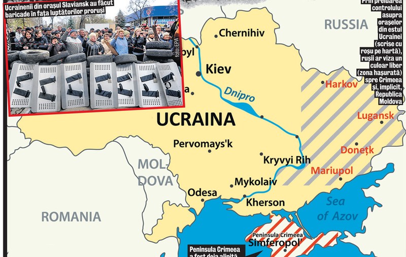 Războiul civil macină Ucraina | Militanţii proruşi au ocupat deja mai multe oraşe din estul ţării