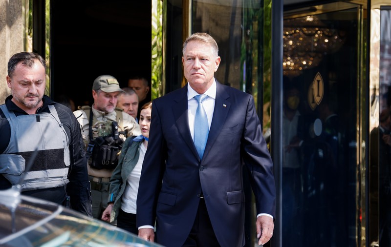 Alertă de raid aerian la Kiev, în timpul vizitei lui Klaus Iohannis alături de liderii Germaniei, Franței și Italiei