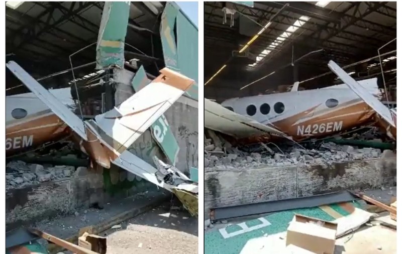 Avion prăbușit peste un supermarket în Mexic. Trei persoane au murit