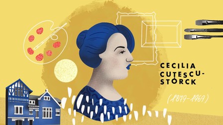 Ilustrație cu Cecilia Cuțescu-Storck realizată special de Institutul Polonez din București | FOTO: Alicja Woźniakowska-Woźniak