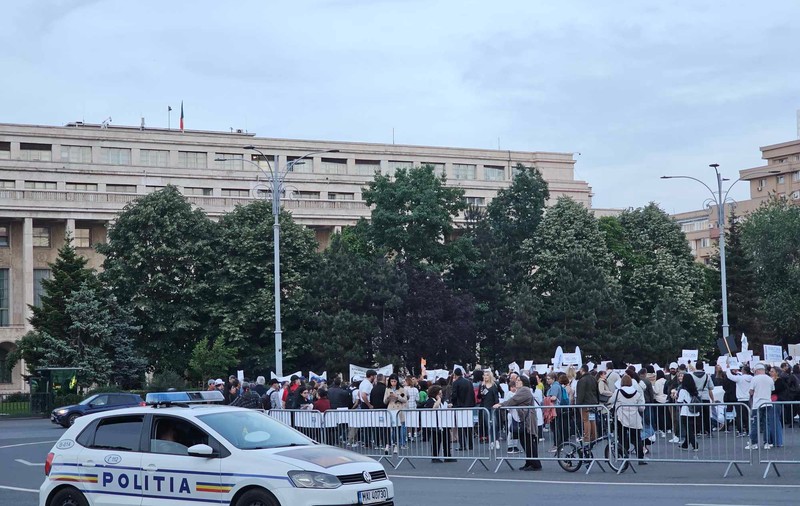 Consilierii de probaţiune protestează la Bucureşti, reclamând că nu şi-au primit integral salariile de la începutul anului