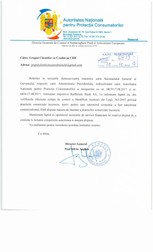 ANPC a amendat Raiffeisen pentru nereguli la creditele în franci elvețieni. Banca trebuie să renunțe la practicile incorecte, dar nu vrea și va ataca decizia în instanță. Document cu răspunsul ANPC la adresa Grupului clienților cu credite în franci elvețieni