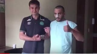 Alan Ruschel, dreapta. a făcut primii pași