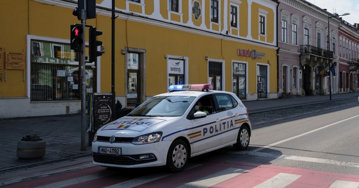 Imagine ilustrativă cu o mașină de Poliție în Cluj