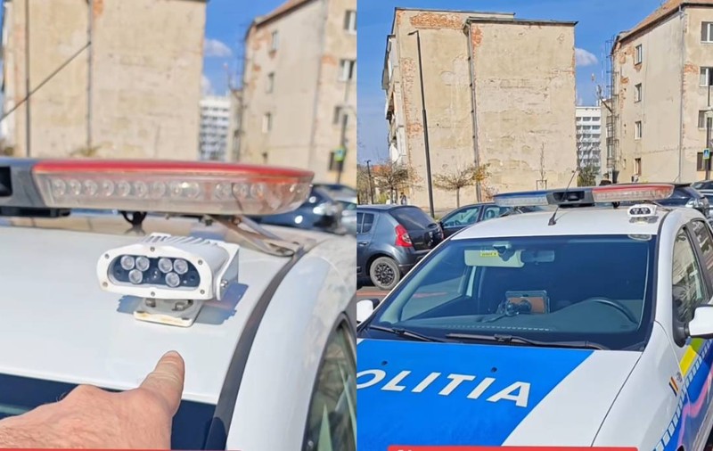 Noul aparat montat pe mașinile de Poliție va trimite amenzi direct acasă la șoferi și va scana toate numerele de înmatriculare din trafic | VIDEO