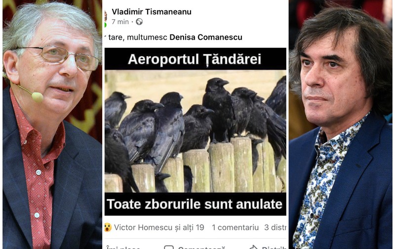 Tismăneanu, Cărtărescu și ”ciorile de la Țăndărei”. Toate zborurile și toate responsabilitățile sunt anulate