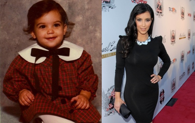 Ce simpatică era Kim Kardashian la un an