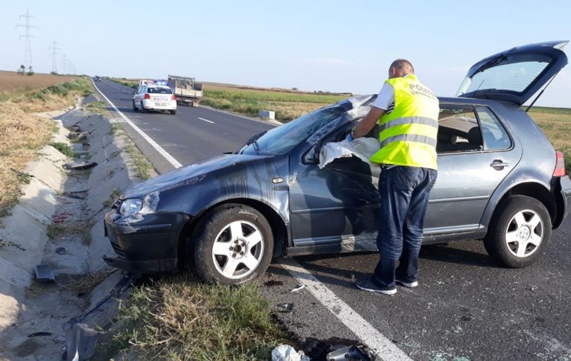 Accident grav în județul Constanța, provocat de un șofer beat. Patru oameni, printre care un copil, au fost răniți