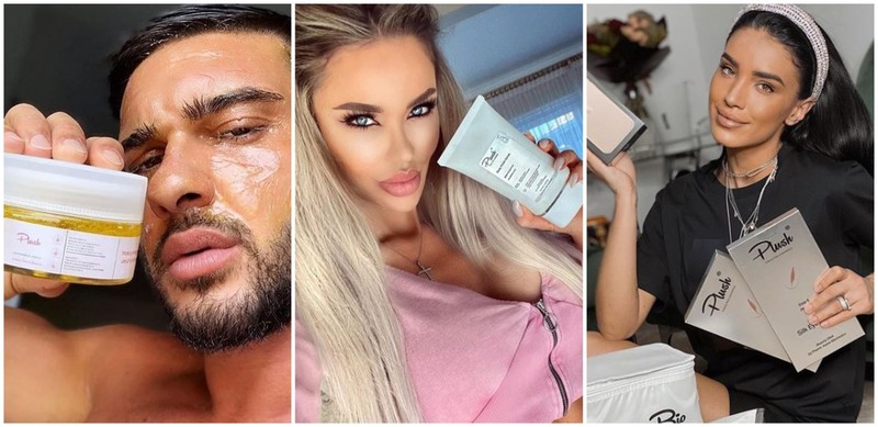 Dorian Popa, Bianca Drăgușanu și Adelina Pestrițu au strâns mii de like-uri la postările cu produsele Plush Bio de pe Instagram