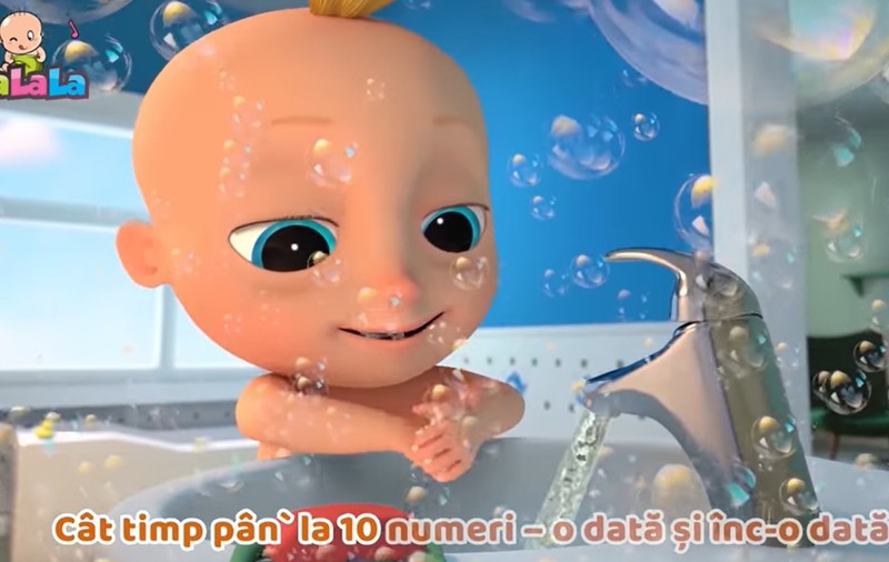 Un cântec vesel și molipsitor care îi învață pe copii să se spele pe mâini: „Hai să alungăm microbii de pe degețele”