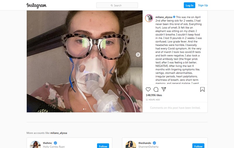 Actrița Alyssa Milano, despre suferința cauzată de coronavirus: “Am crezut că voi muri”