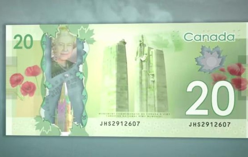 Au înnebunit canadienii? Femei goale și Turnurile Gemene pe cea mai nouă bancnotă de 20 de dolari
