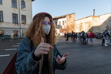Cristiana Grosu, elevă în clasa a XI-a la „Șincai”